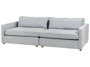 Sofa 3 Seater VINSTRA Fabric Grey_929417