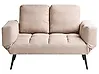 Sofa Bed 2 Seater BREKKE Fabric Beige