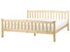 Łóżko drewniane 180 x 200 cm jasne GIVERNY_918179