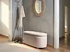 Panca contenitore imbottita HAYWARD Tessuto 98 cm Beige