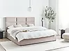 Ottoman Bed LAGORD Fabric Taupe 180 x 200 cm (EU Super King)