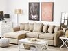 Right Hand Corner Sofa Beige VIKNA_786594