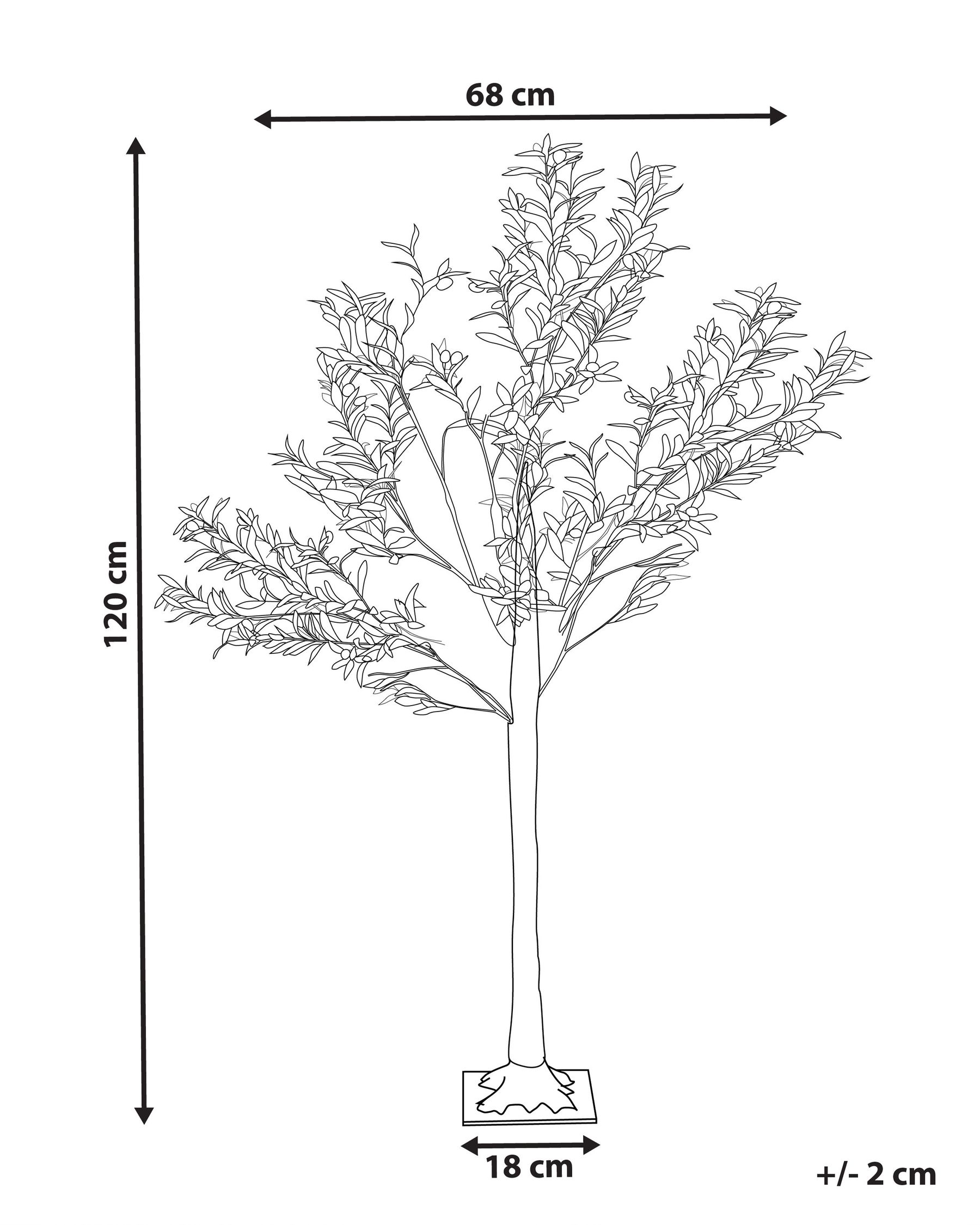 Outdoor Decoration LED CELIONI 120 cm Tree Green_937834