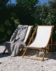 Folding Deck Chair ANZIO with Replacement Fabrics Acacia Wood Light Brown_1017941