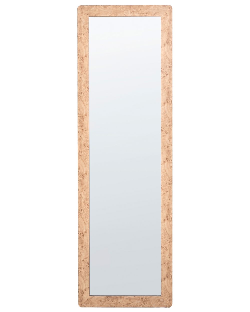 Lustro ścienne GALAN 50 cm 160 cm Jasnobrązowy