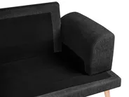 Sofa 3 Seater KILDAL Fabric Black_1058603