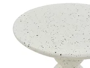 Stolik pomocniczy CAFFI 50 cm 50 cm Efekt lastryko Złamana biel_873760