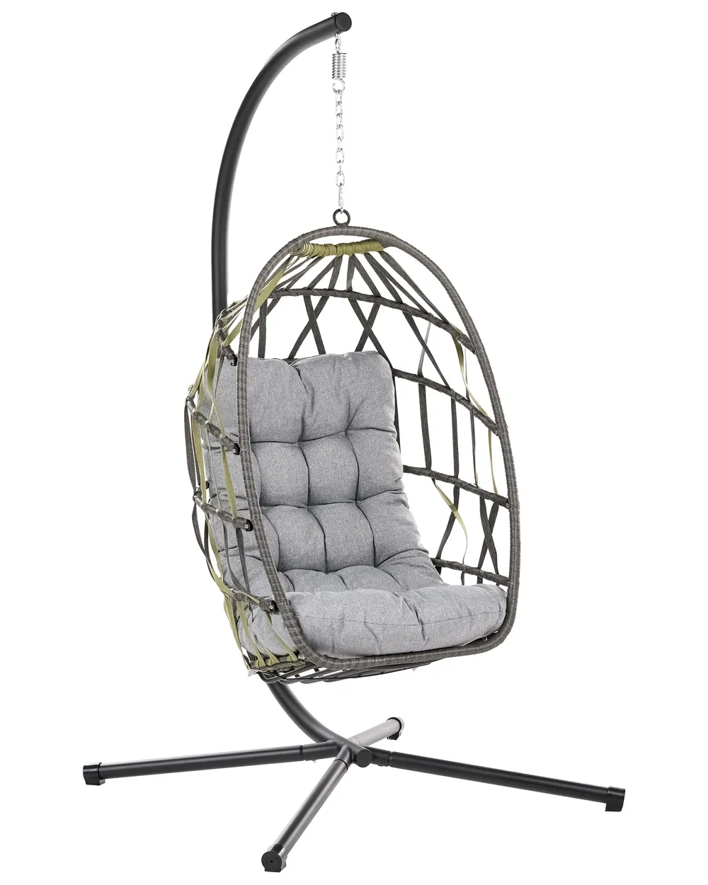 Hanging Chair with Stand GODRANO Metal Grey