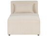 Chaise-longue em bombazine creme LEMVIG_875132