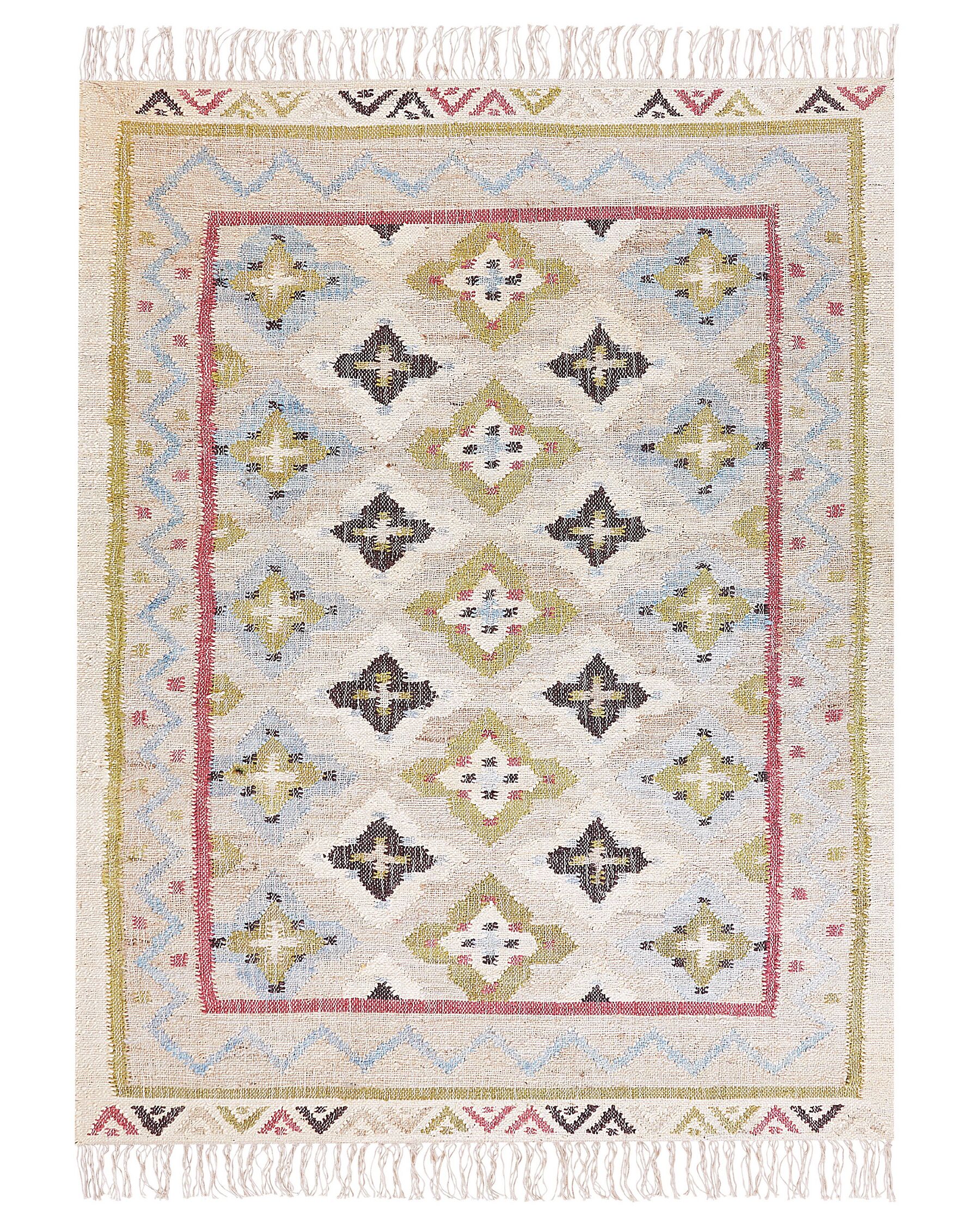 Jute Area Rug 160 x 230 cm Multicolour TERKOS_852669