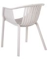 Set of 4 Garden Chairs Beige NAPOLI_848078