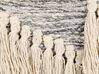 Decoração de parede em algodão creme com borlas 90 x 60 cm KOTRA_864038