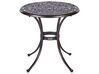 Metal Garden Bistro Table ø 68 cm Brown ANDALO_931785