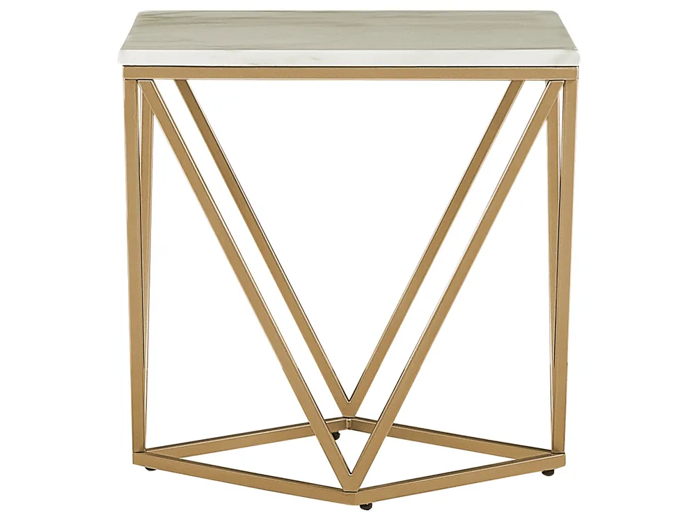 Side Table MALIBU Beige Marble_791857