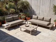 Divano da giardino 3 posti FIVIZZANO Legno d'acacia Beige_1151025