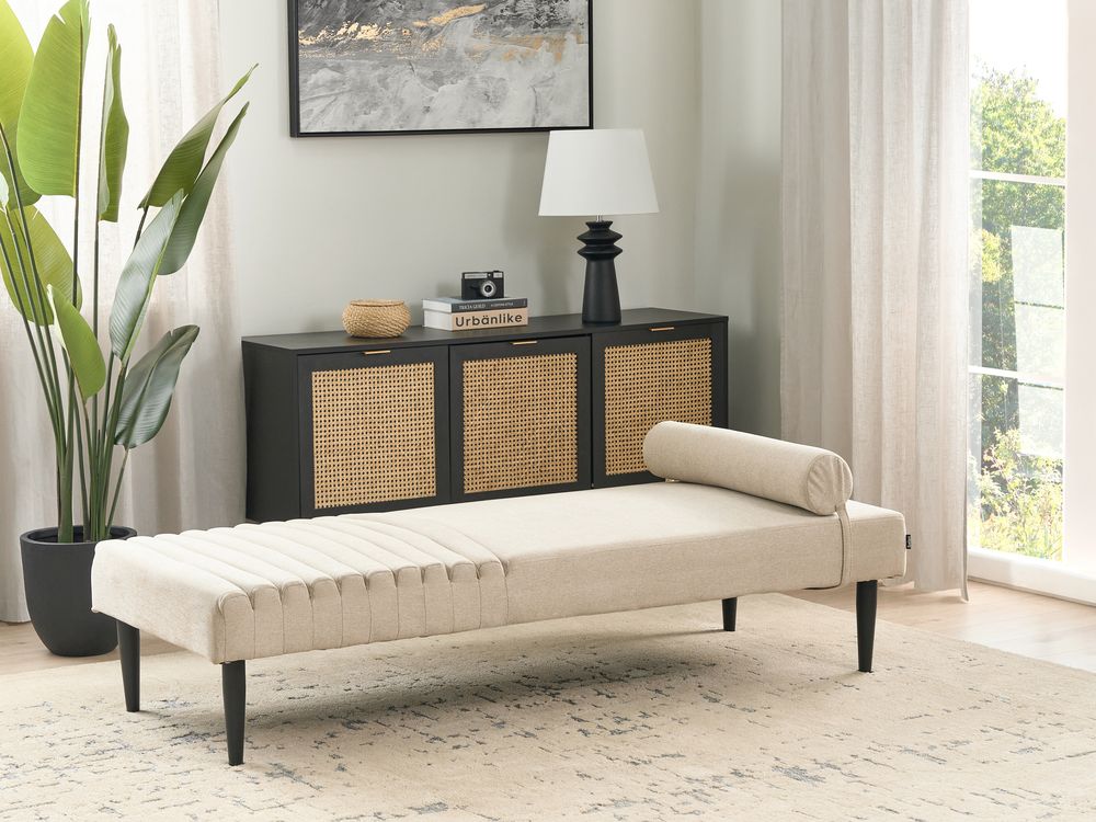 Chaise Longue MAURIAC Fabric Beige