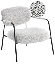 Poltrona AUSVIKA Tessuto Nero/Bianco_991808
