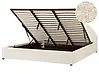 Cama con almacenaje CHADENET Bouclé Blanco crema 180 x 200 cm