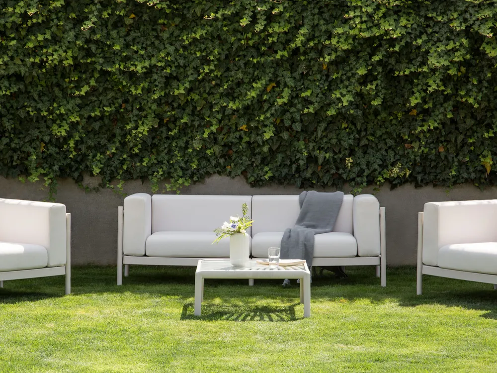 Garden Sofa 2 Seater FERRETTI Light Beige_931331