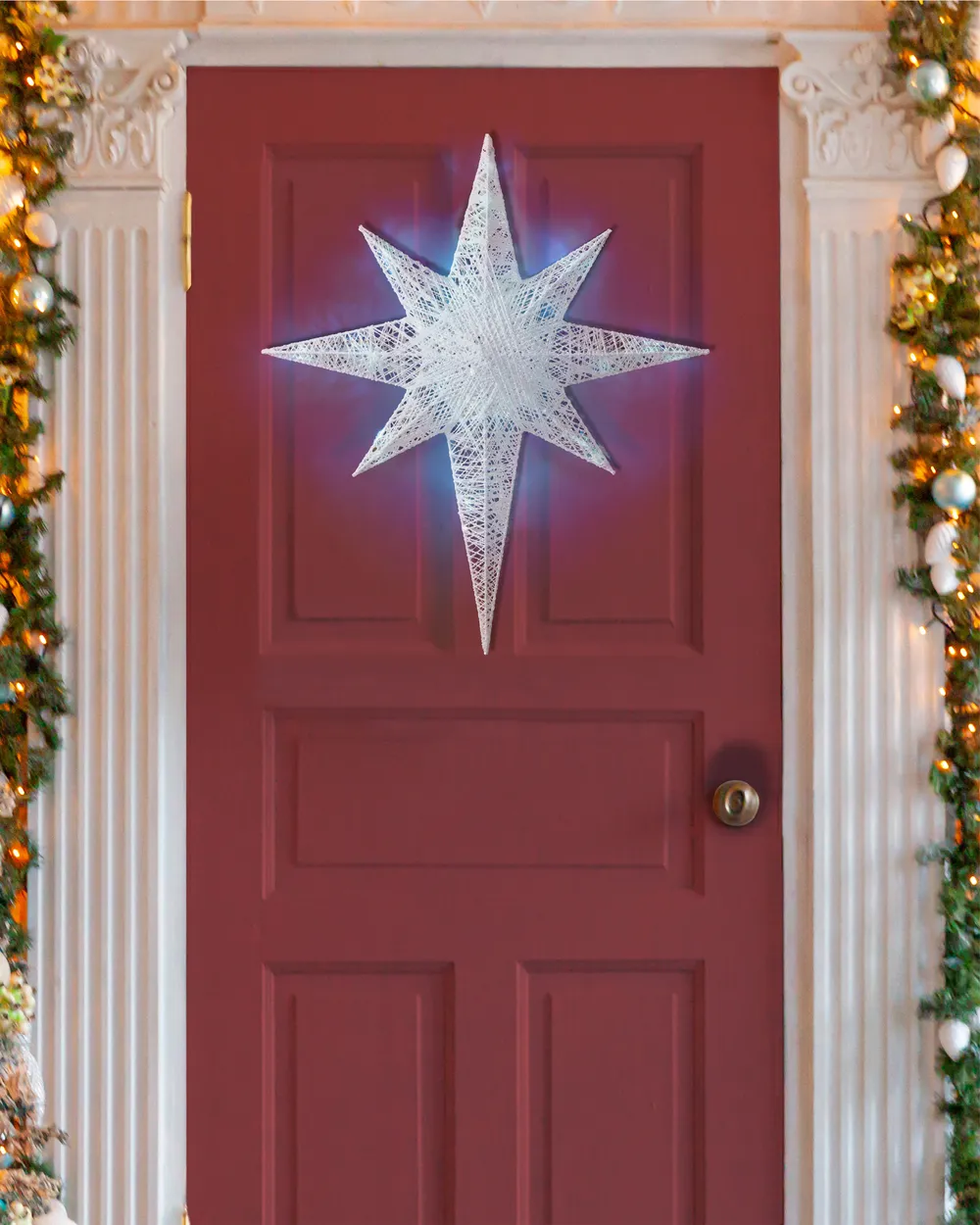 Outdoor Hanging Decoration LED OSMA 67 cm Star White_829687