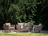 4 Seater PE Rattan Garden Sofa Set Olive Green VITTORIA_930725