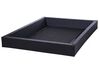 Vodní postel z umělé kůže 180 x 200 cm černá AVIGNON_705040