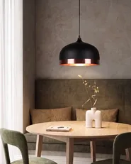 Lampada a sospensione PARINA Metallo Nero_1149572