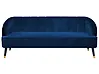 Sofa 3 Seater ALSVAG Velvet Navy Blue