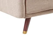 Sofa Bed 3 Seater SENJA Faux Linen Light Brown_944791
