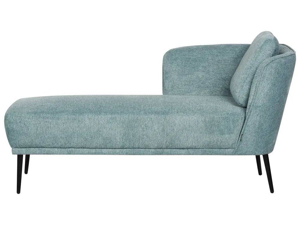 Rechtszijdige chaise longue ARTHEZE Stof Blauw
