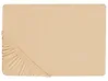 Fitted Sheet JANBU 200 x 200 cm Cotton Beige