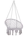 Macrame Hanging Chair Grey GABELLA_821576