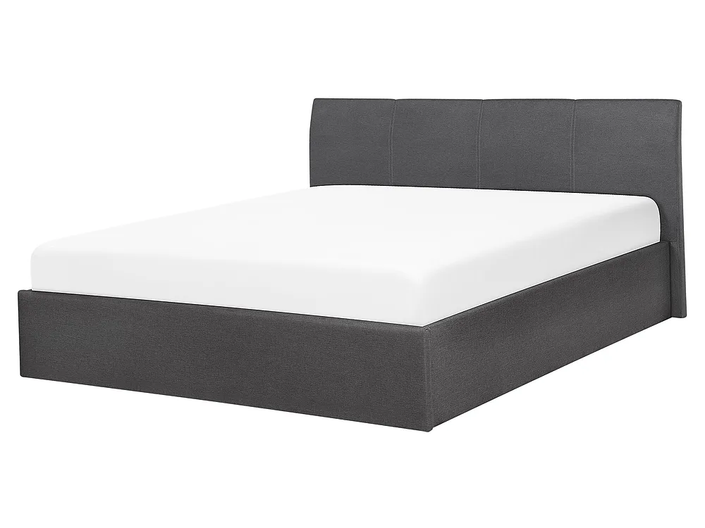 Ottoman Bed ORBEY Fabric Grey 160 x 200 cm (EU King Size)_767997