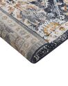 Teppich dunkelblau / beige 200 x 300 cm orientalisches Muster Kurzflor MALISHKA_854912