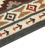 Tappeto GHUKASAVAN Multicolore 200 x 300 cm Kilim Lana_859090