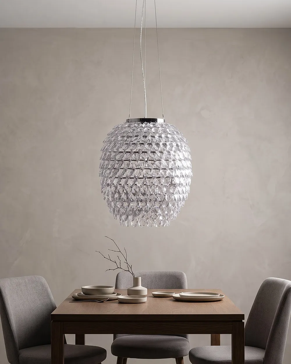 Lampa wisząca SAUER Srebrny_1151198