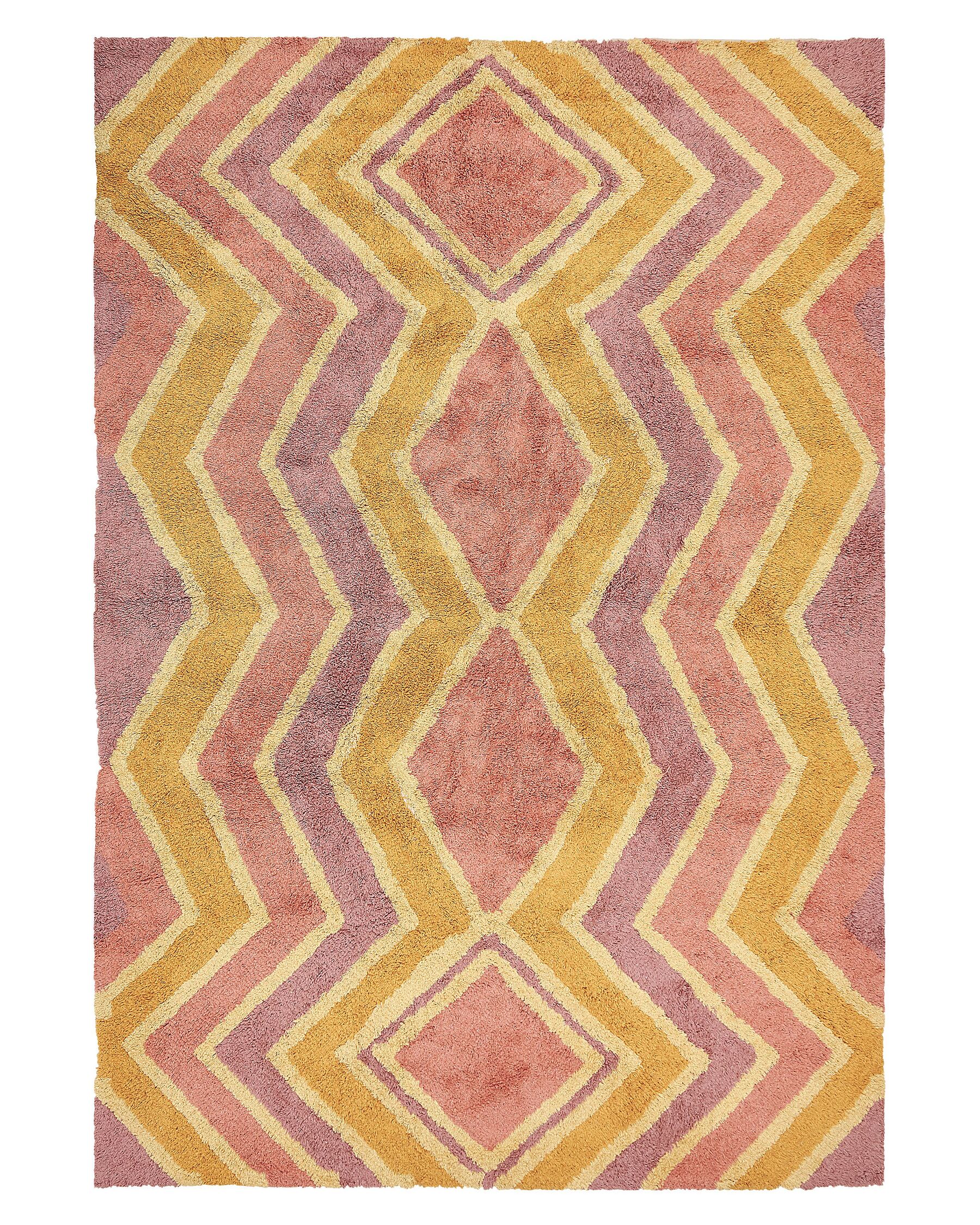 Teppich Baumwolle mehrfarbig 140 x 200 cm CANAKKALE_839439