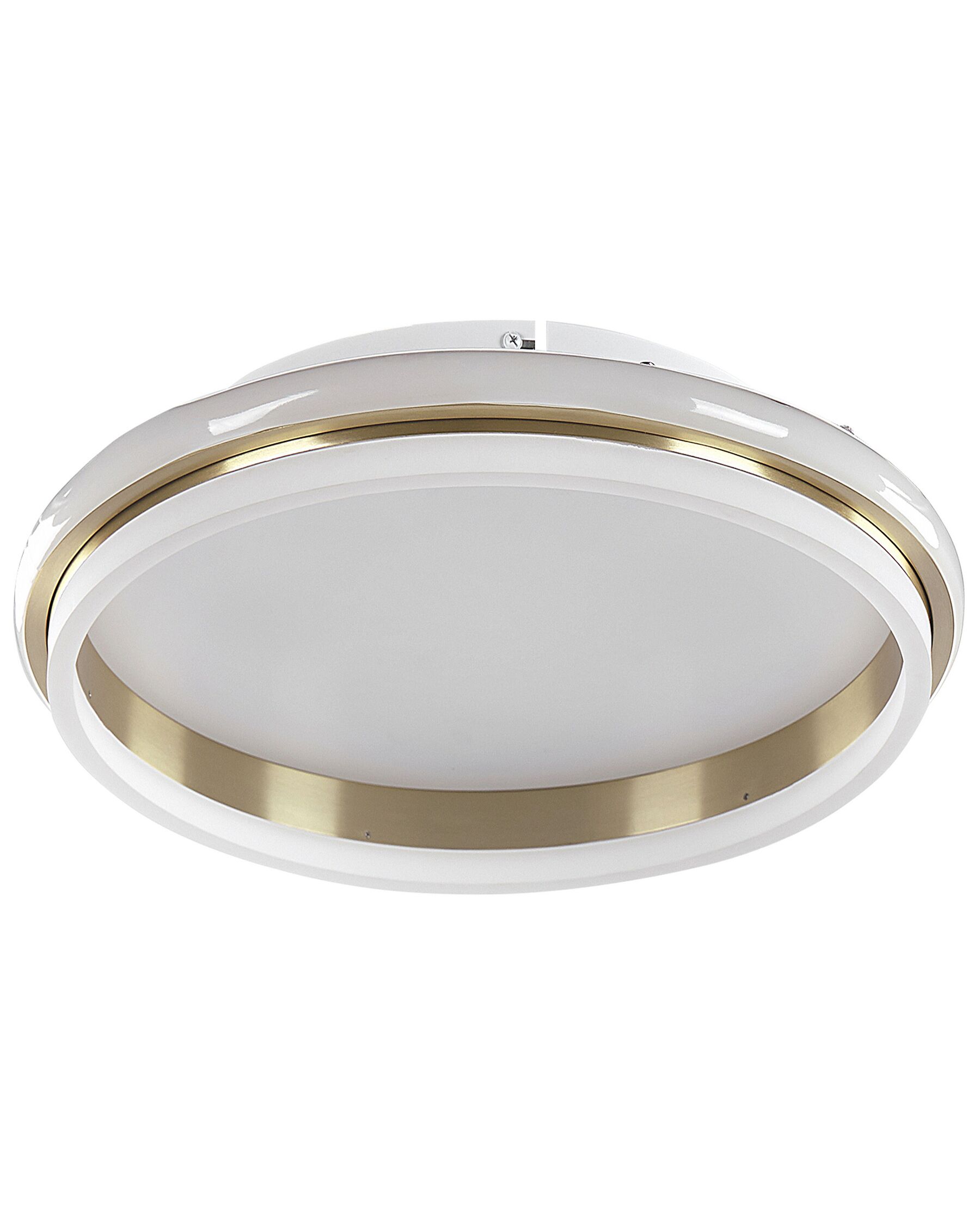 Plafoniera LED metallo bianco e oro ⌀ 64 cm TAPING_824903