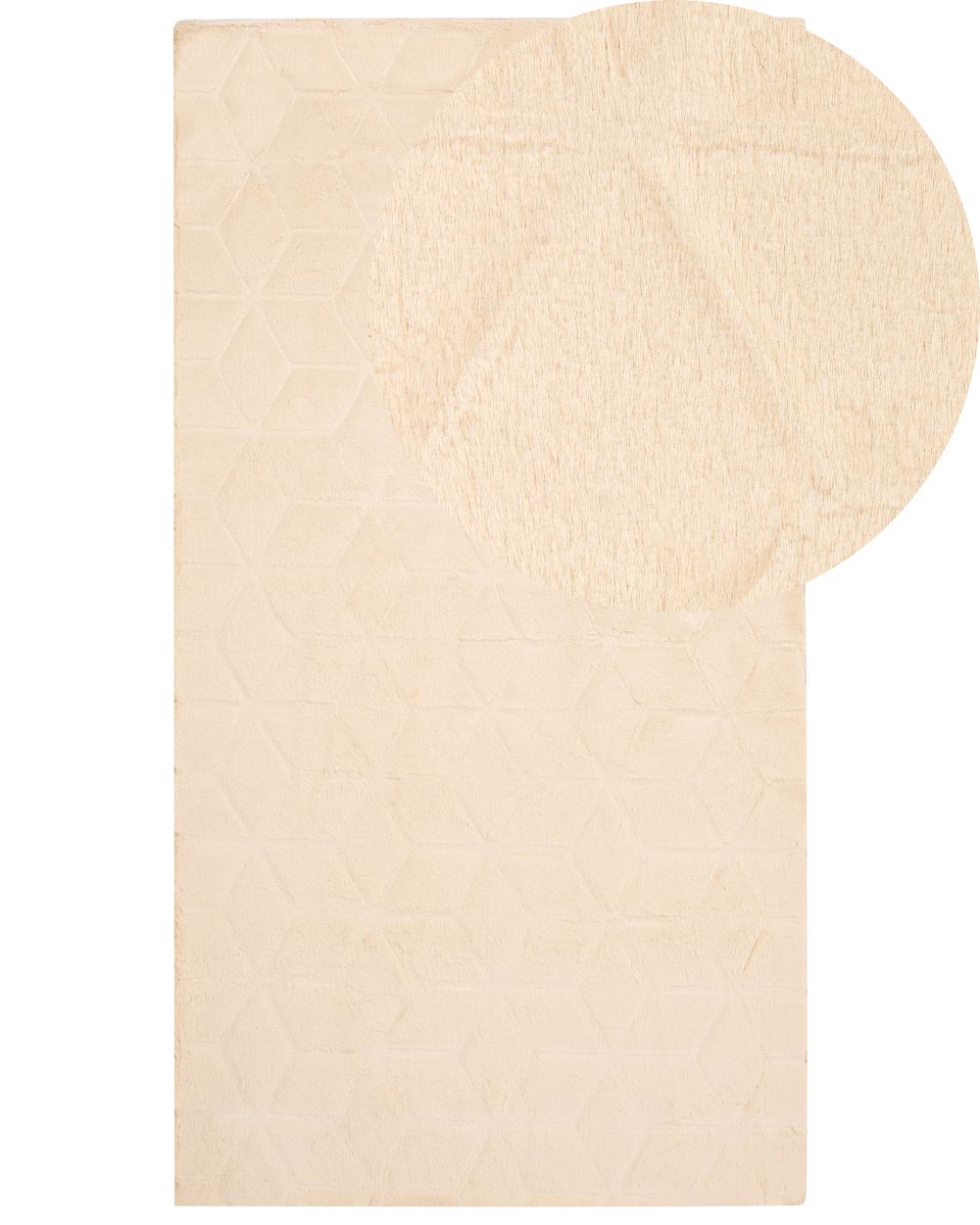 Faux Fur Rug THATTA Beige 80 x 150 cm