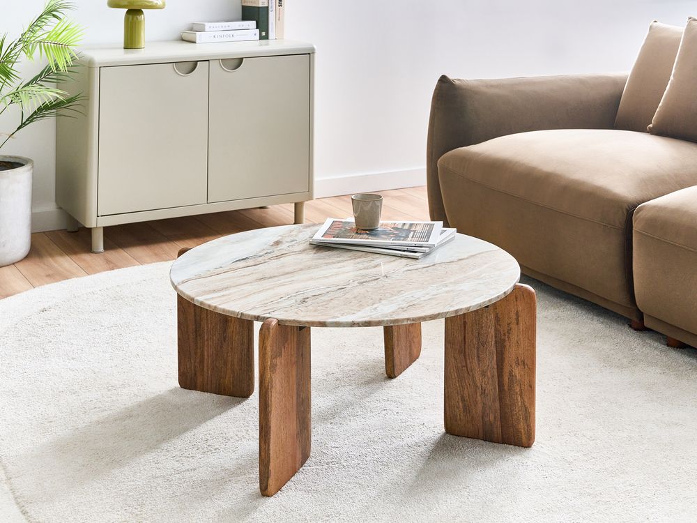 Coffee Table LUNO Marble Beige
