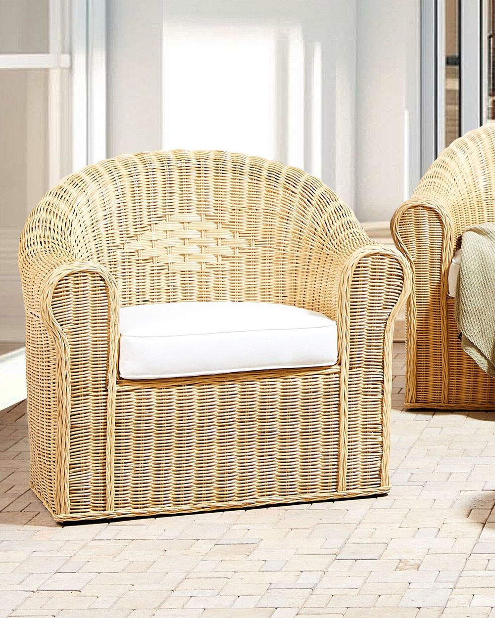 Fauteuil de jardin LIVADEIA Rotin Naturel