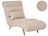 Chaise Longue RIVES Boucle Beige