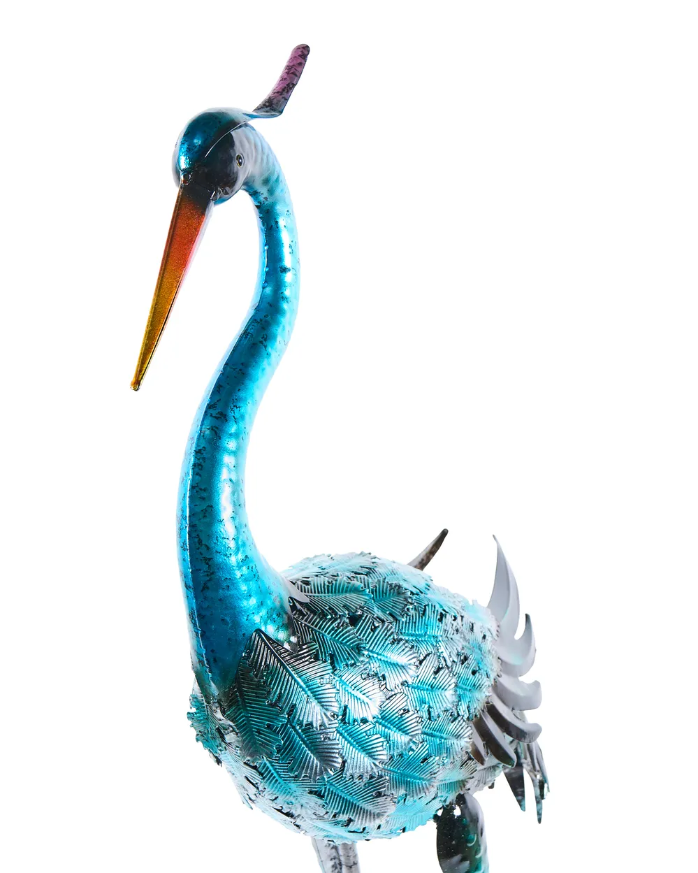 Garden Statue IFUGAO Crane Blue_1083090