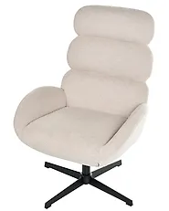 Swivel Armchair AALBORG Fabric Light Beige_1165177