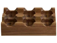 Set da 6 Portauova con 2 supporti FOURNIL Legno d'acacia Marrone_1074634