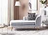 Right-Hand Chaise Longue ALLIER Velvet Light Grey