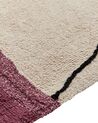 Bavlněný koberec 160 x 230 cm béžový/ růžový AFSAR_839975
