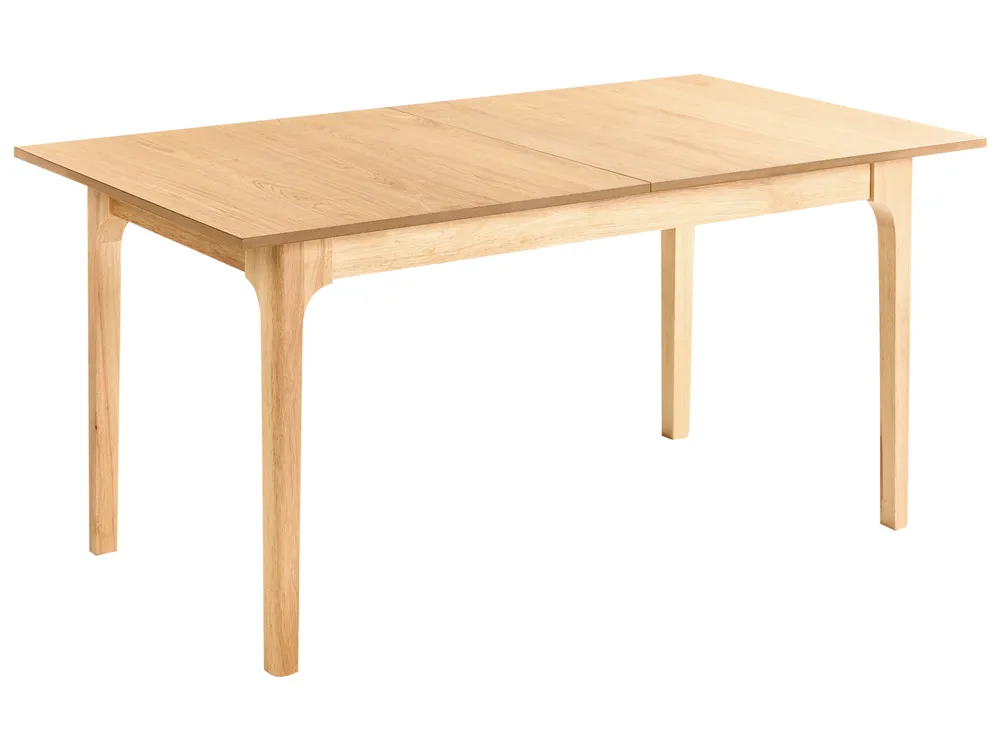 Extending Dining Table DELMAS Light Ash Wood 160/200 cm 90 cm_992923