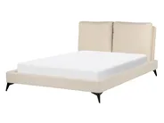 Lit avec sommier Bouclé MELLE 140 x 200 cm Beige_887307
