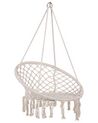 Macrame Hanging Chair White GABELLA_821561